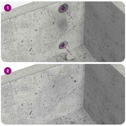 Copertura Vite Adesiva 12 pcs Grigio cemento Ø 20 x 0,5 mm