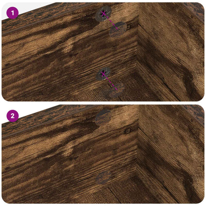 Copertura Vite Adesiva 12 pcs Rovere fumé Ø 20 x 0,5 mm