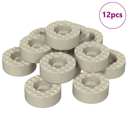 Protectori per Gambe di Sedia 12 pcs Trasparente Ø 15 x 16 mm