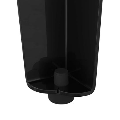 Piedini per mobili 2 pcs Nero 5,5 x 5,5 x 10 cm Ferro