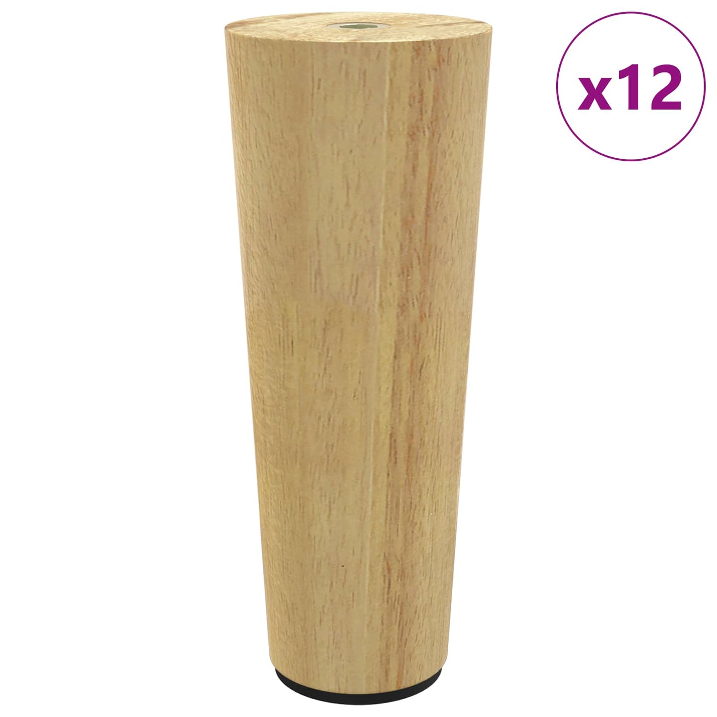 Piedini per mobili 12 pcs Marrone Ø 44 x 100 mm