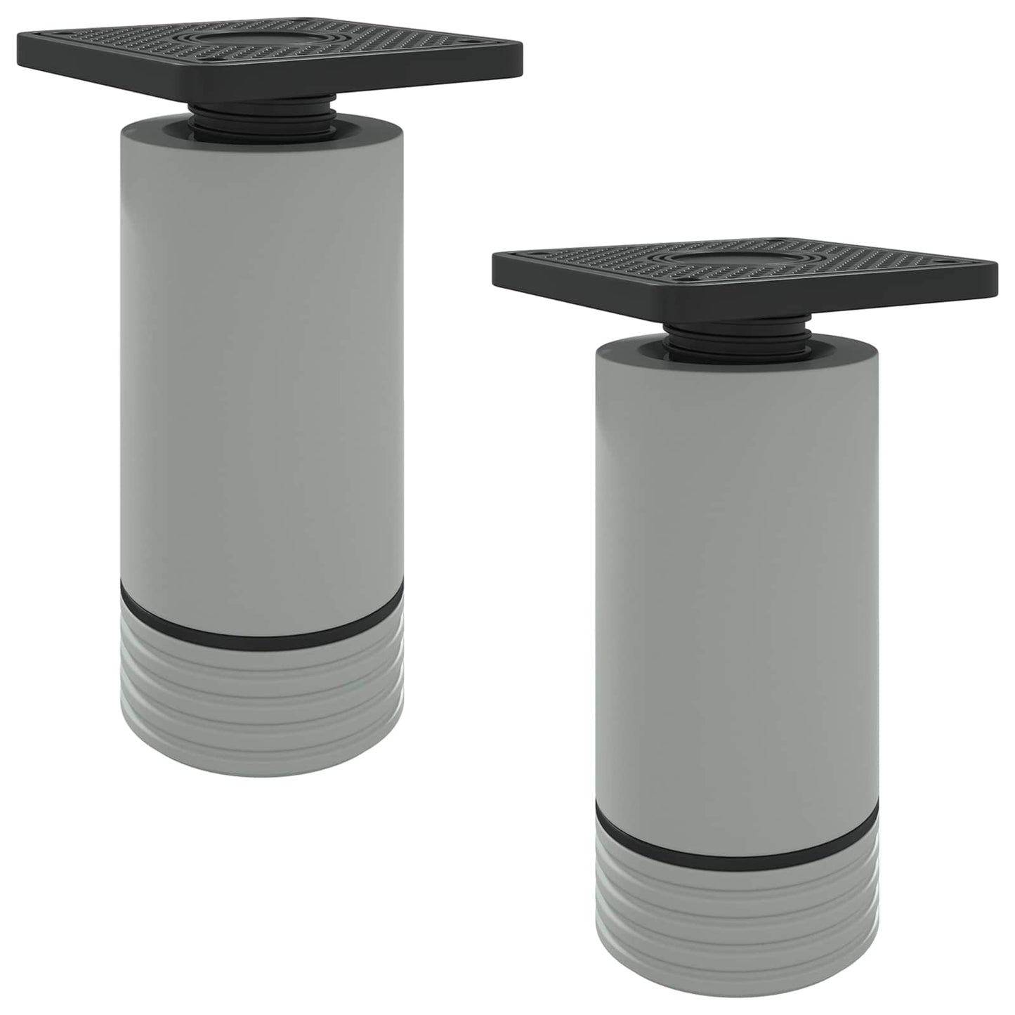 Piedini per mobili Regolabile 2 pcs Bianco 64 x 64 x 100 mm PP
