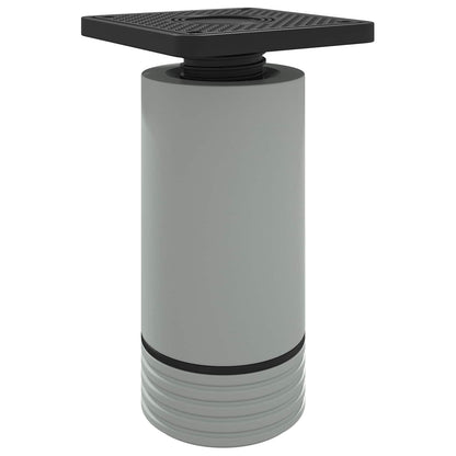 Piedini per mobili Regolabile 2 pcs Bianco 64 x 64 x 100 mm PP | homemem39