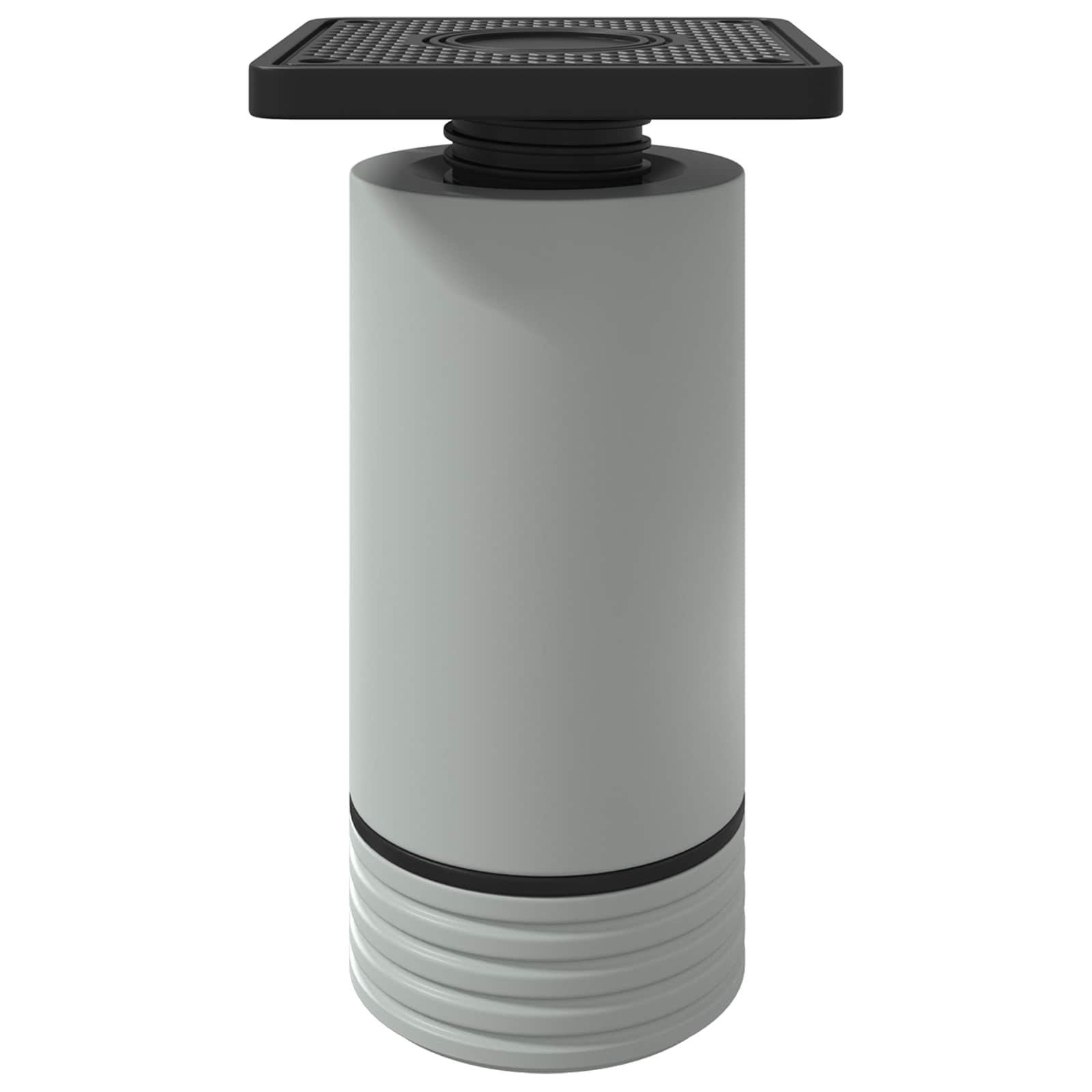 Piedini per mobili Regolabile 2 pcs Bianco 64 x 64 x 100 mm PP | homemem39