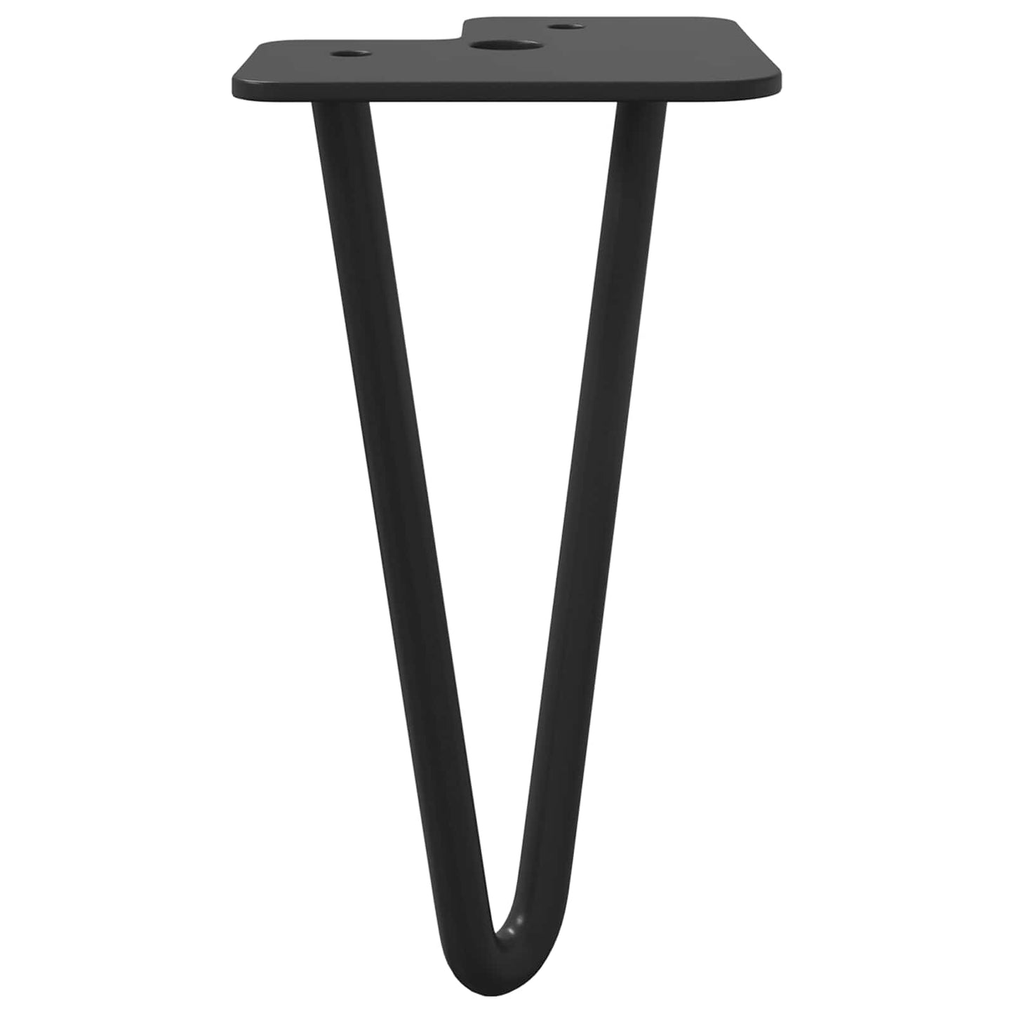 Piedino per mobili 2 pcs Nero 54,1 x 54,1 x 100 mm Ferro | homemem39