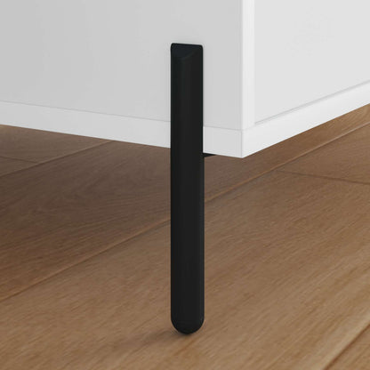 Piedini per mobili 12 pcs Nero 66 x 36 x 160 mm Ferro | homemem39