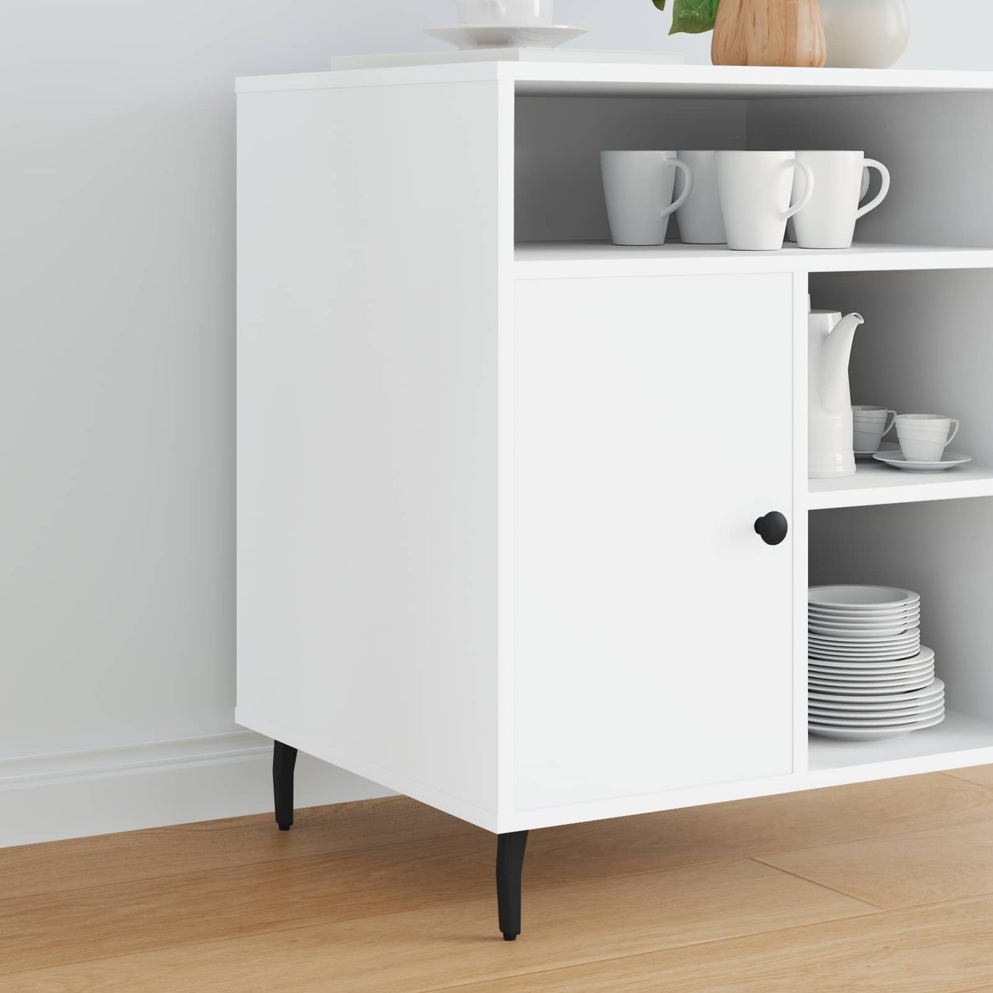 Piedi in piedi 2 pcs Nero 40 x 40 x 100 mm Ferro