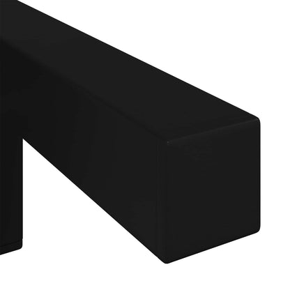 Piedi in piedi 2 pcs Nero 57 x 57 x 100 mm Ferro