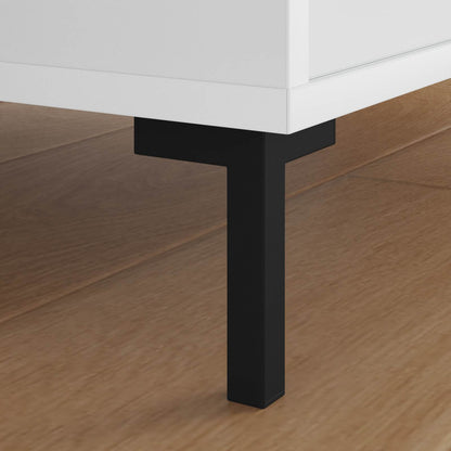 Piedi in piedi 2 pcs Nero 57 x 57 x 100 mm Ferro