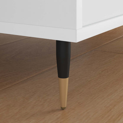 Piedini per mobili 2 pcs Nero e Oro Ø 40 x 98 mm Ferro