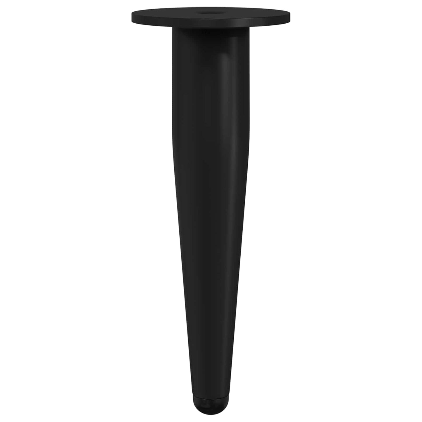 Piedini per mobili 2 pcs Nero Ø 40 x 98 mm Ferro | homemem39