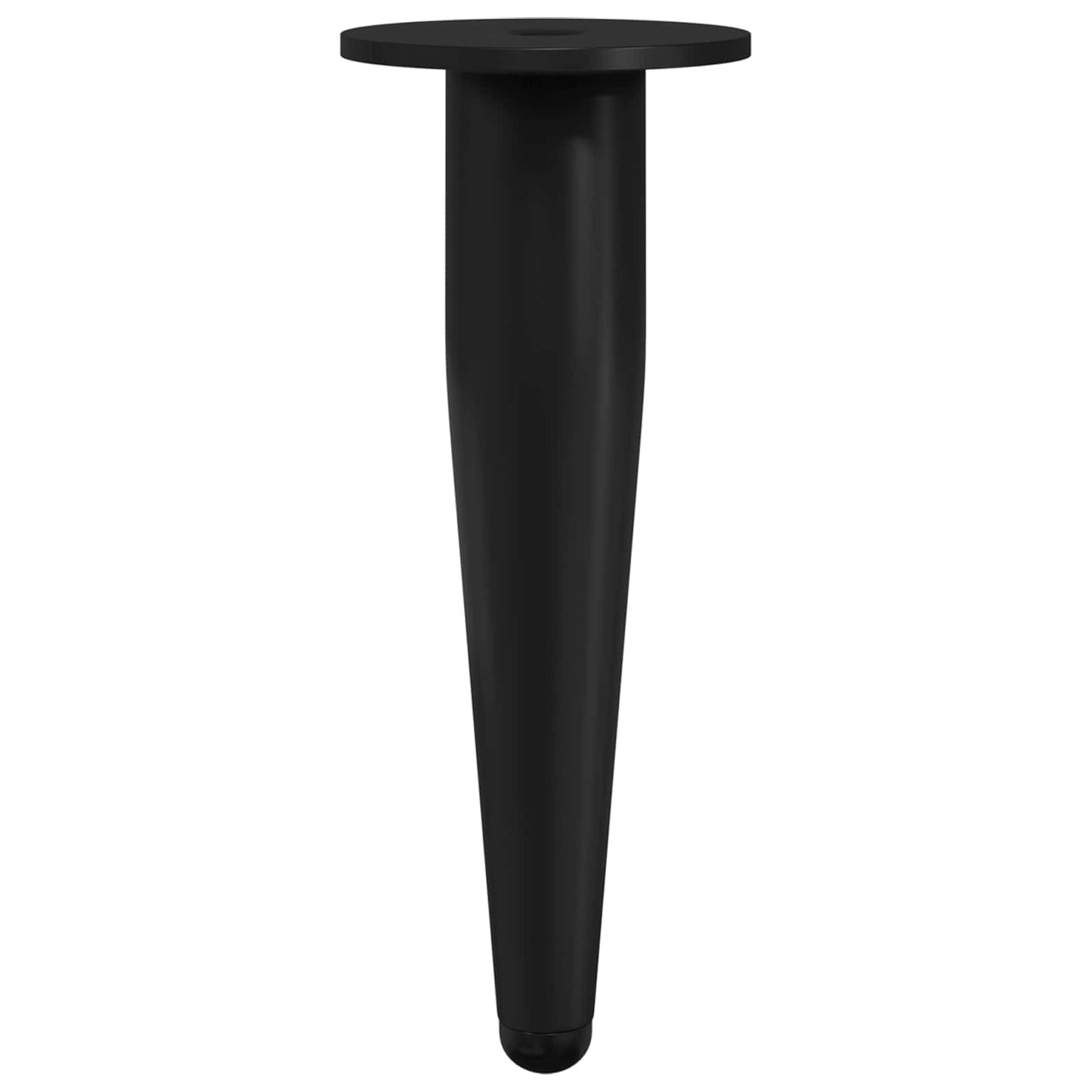 Piedini per mobili 2 pcs Nero Ø 40 x 98 mm Ferro | homemem39