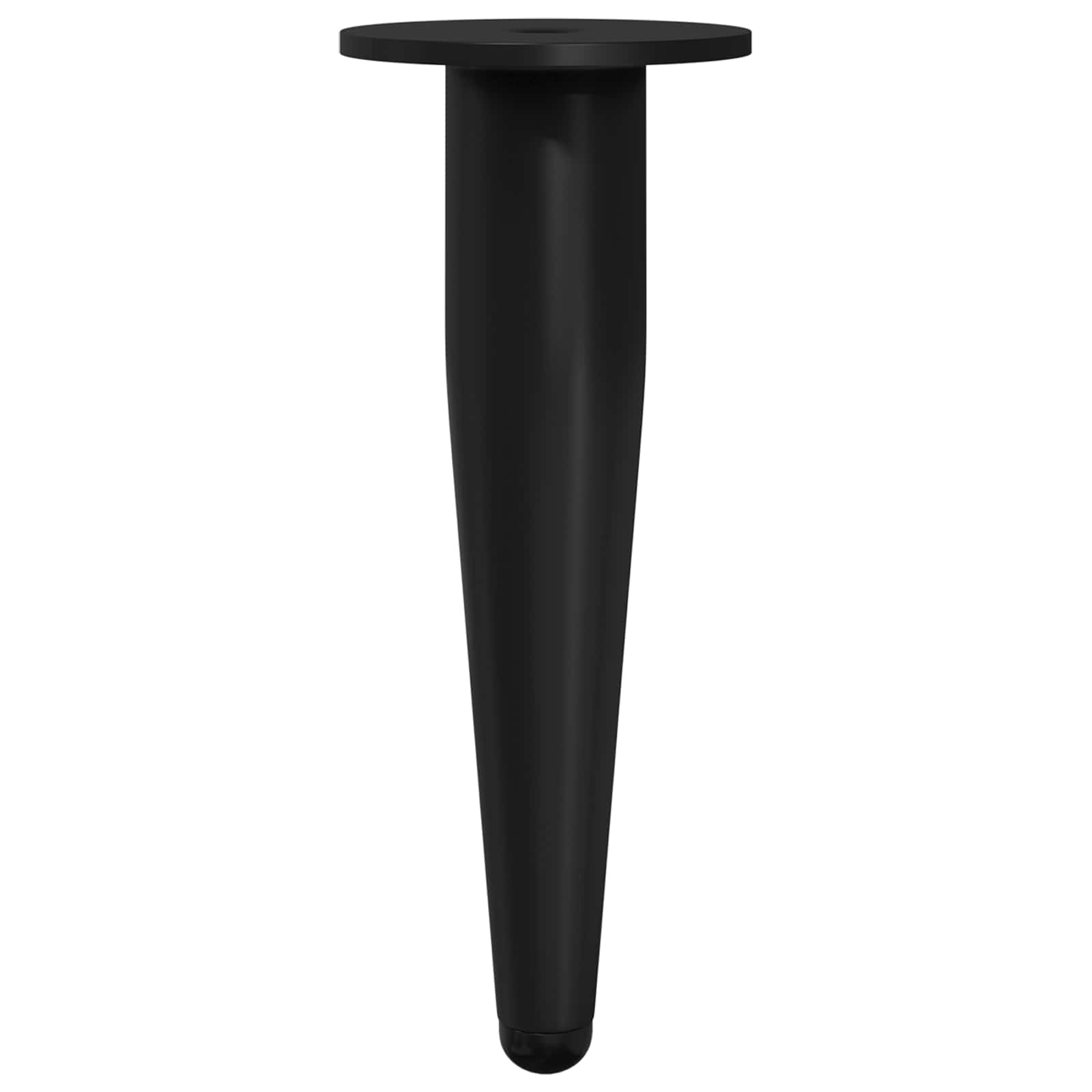 Piedini per mobili 2 pcs Nero Ø 40 x 98 mm Ferro | homemem39