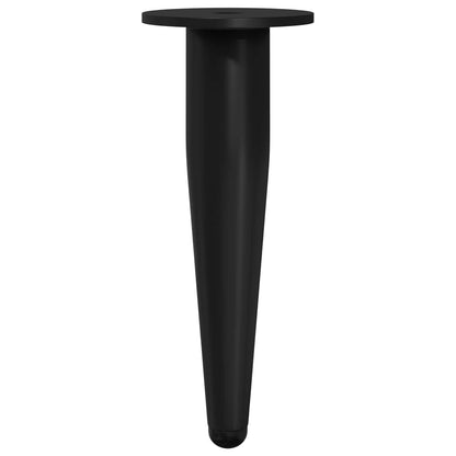 Piedini per mobili 2 pcs Nero Ø 40 x 98 mm Ferro | homemem39