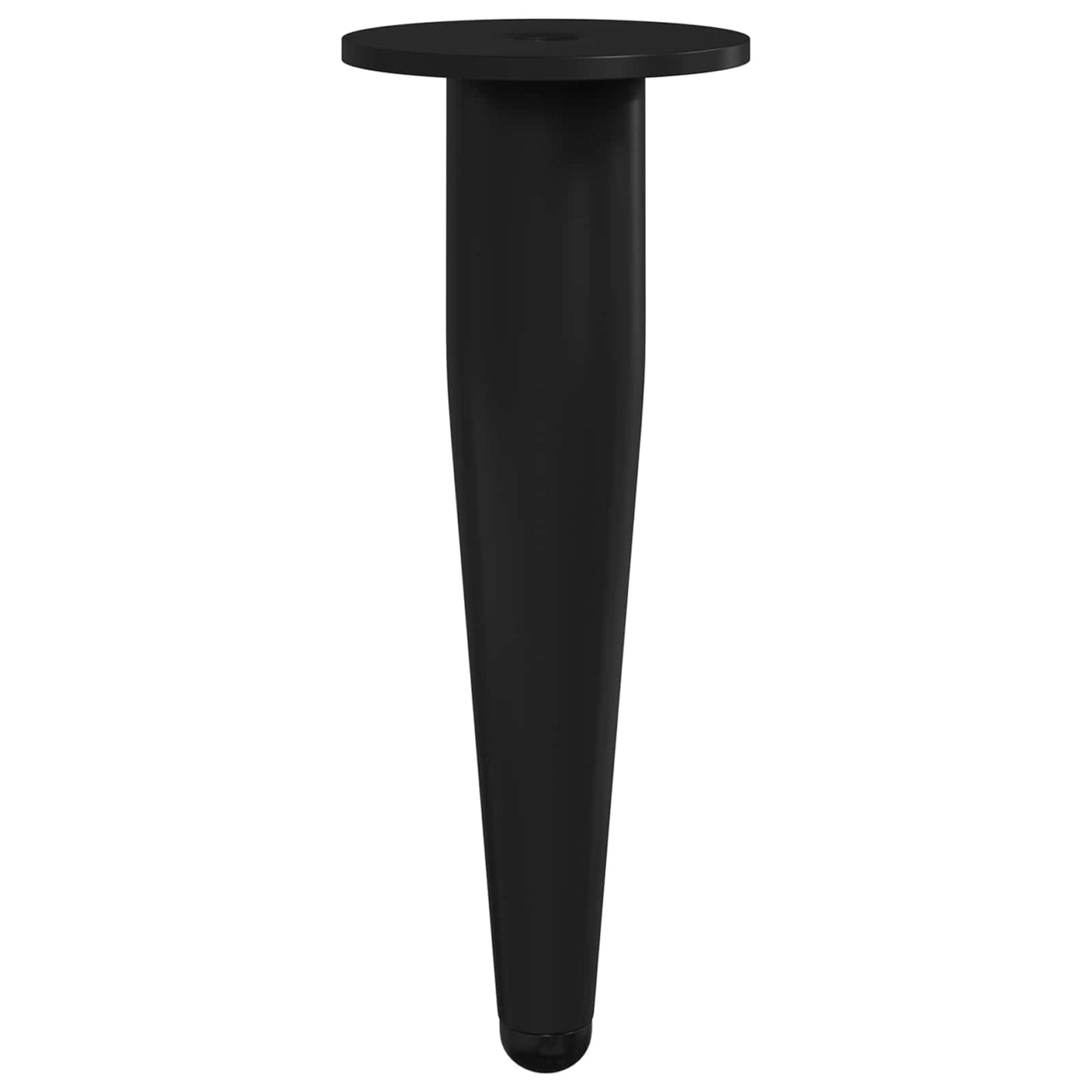 Piedini per mobili 2 pcs Nero Ø 40 x 98 mm Ferro | homemem39