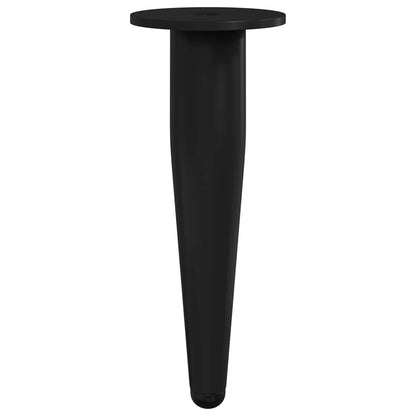 Piedini per mobili 2 pcs Nero Ø 40 x 98 mm Ferro | homemem39