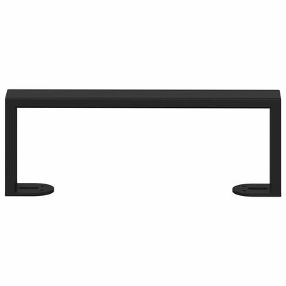 Piedini per mobili 12 pcs Nero 281 x 40,5 x 100 mm Ferro