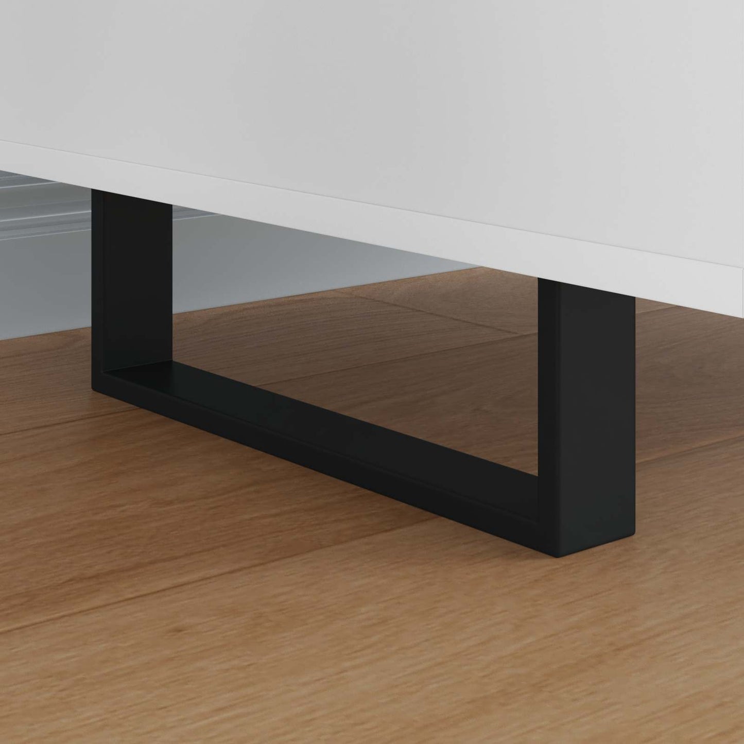 Piedini per mobili 12 pcs Nero 311 x 40,5 x 100 mm Ferro | homemem39