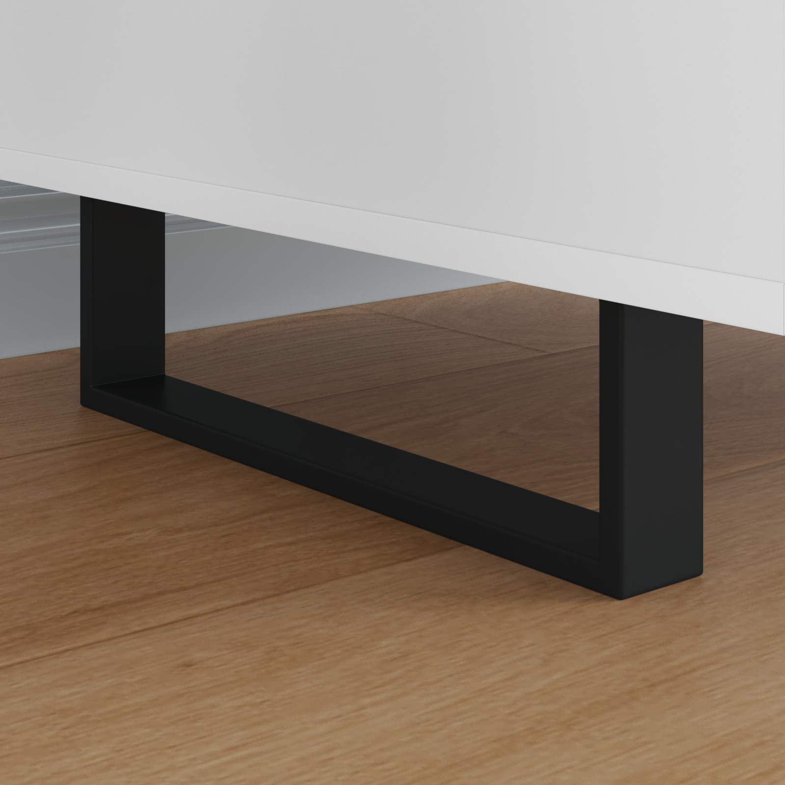 Piedini per mobili 12 pcs Nero 341 x 40,5 x 100 mm Ferro | homemem39