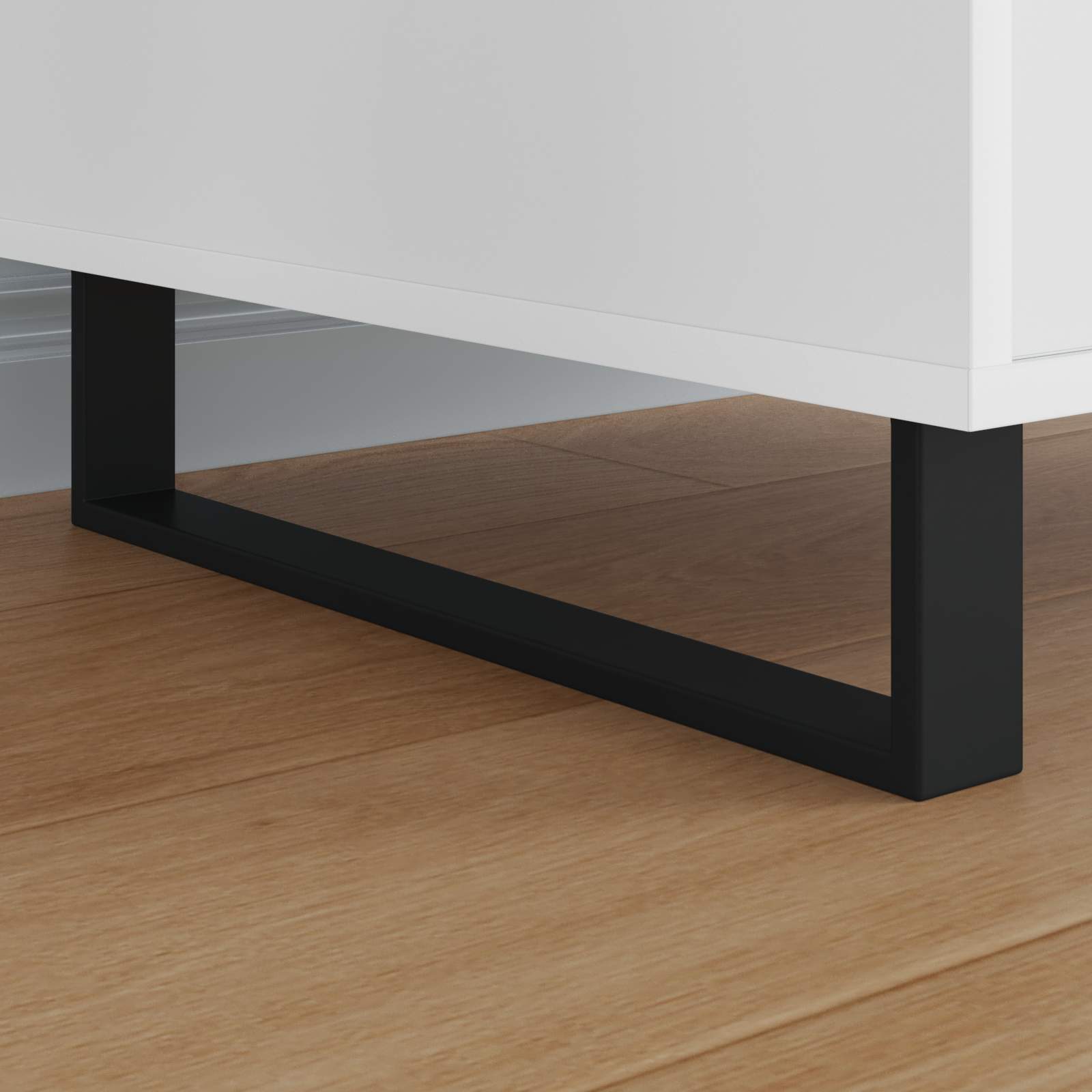 Piedini per mobili 2 pcs Nero 436 x 40,5 x 100 mm Ferro | homemem39