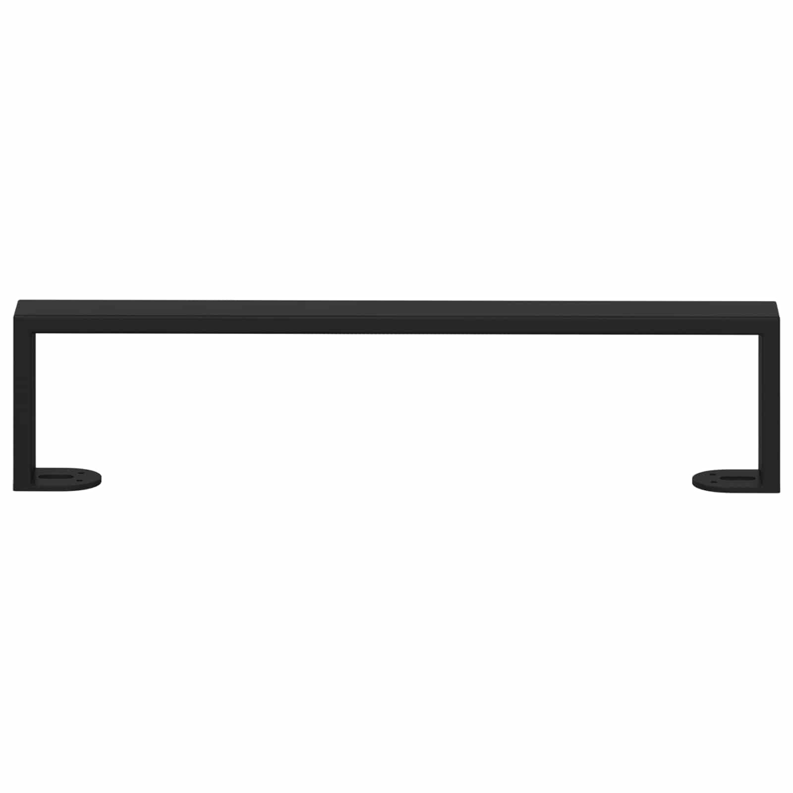 Piedini per mobili 2 pcs Nero 436 x 40,5 x 100 mm Ferro | homemem39