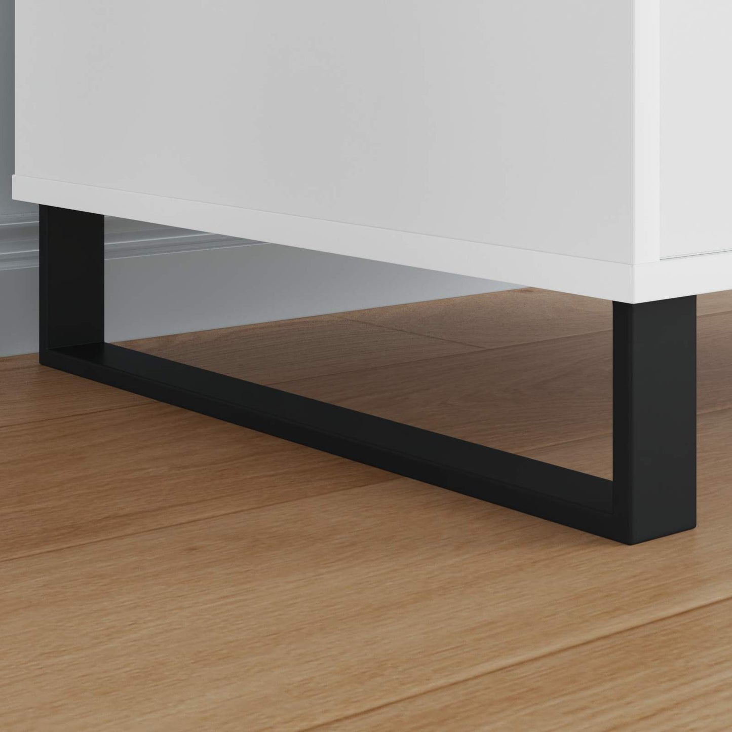 Piedini per mobili 12 pcs Nero 481 x 40,5 x 100 mm Ferro