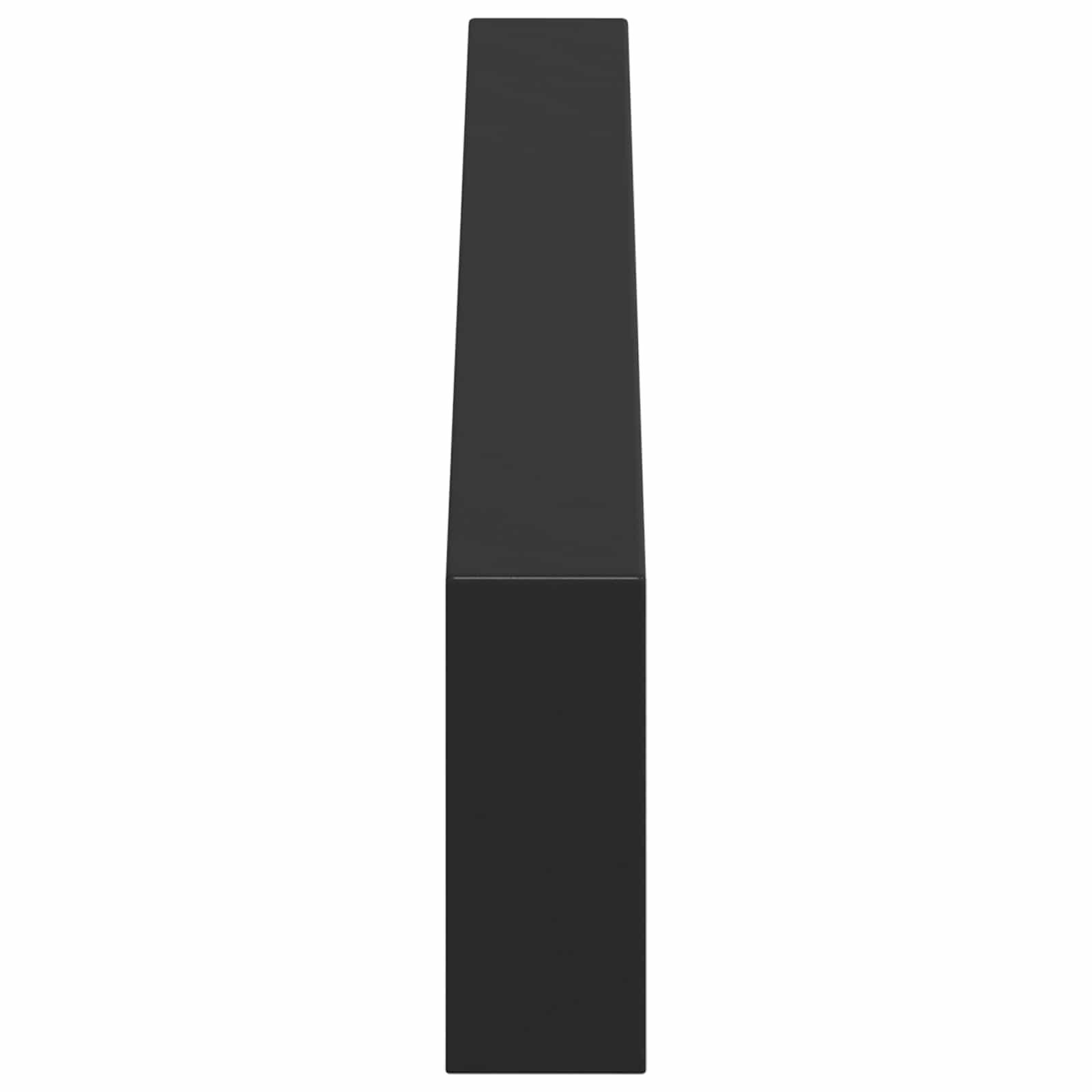 Piedini per mobili 12 pcs Nero 481 x 40,5 x 100 mm Ferro | homemem39