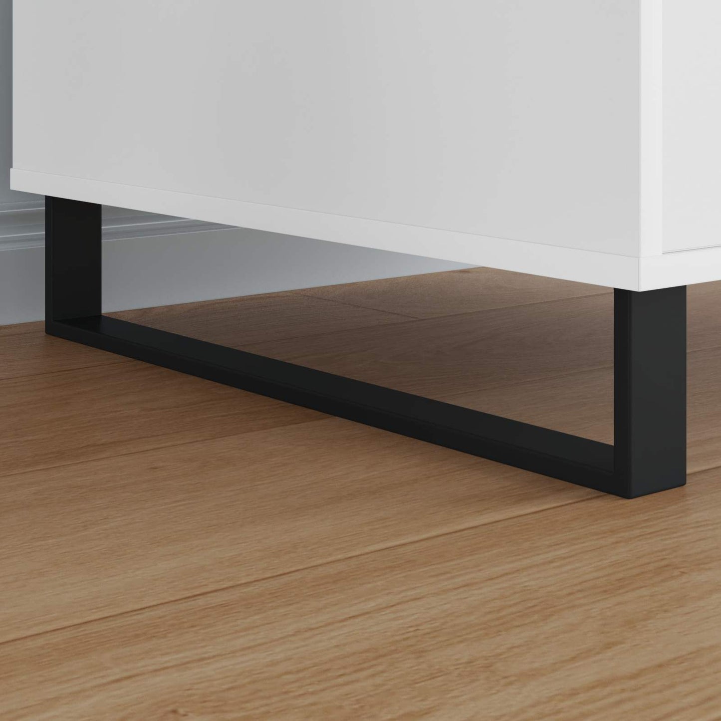 Piedini per mobili 2 pcs Nero 546 x 40,5 x 100 mm Ferro