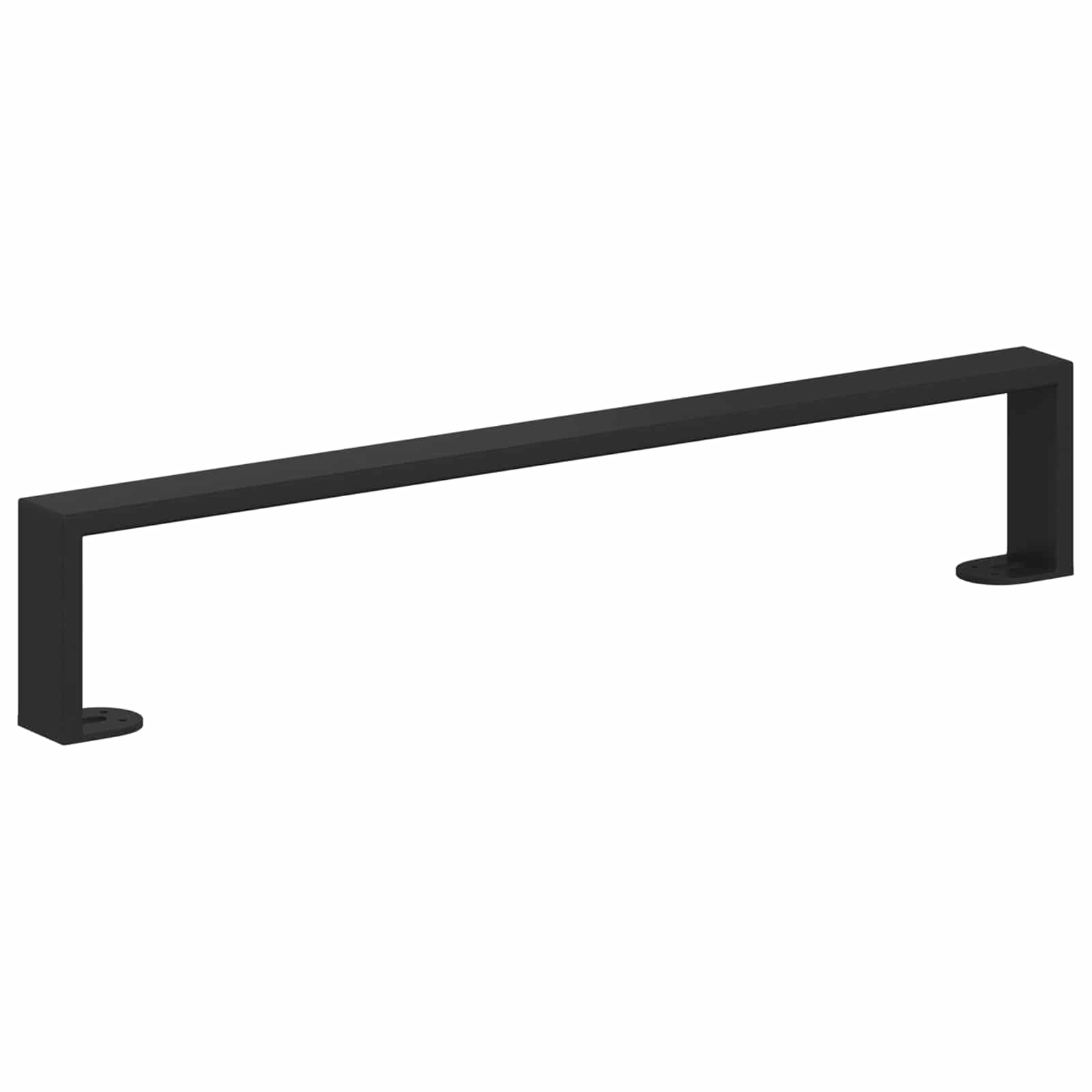 Piedini per mobili 12 pcs Nero 546 x 40,5 x 100 mm Ferro | homemem39