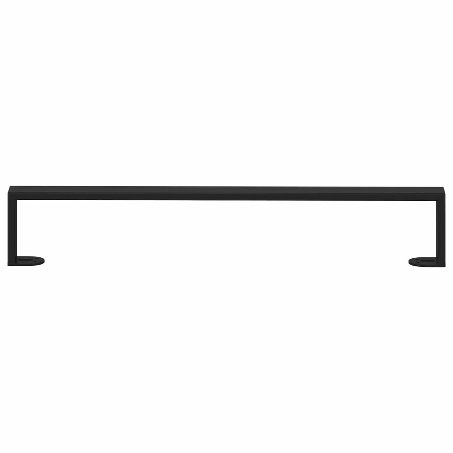 Piedini per mobili 2 pcs Nero 596 x 40,5 x 100 mm Ferro