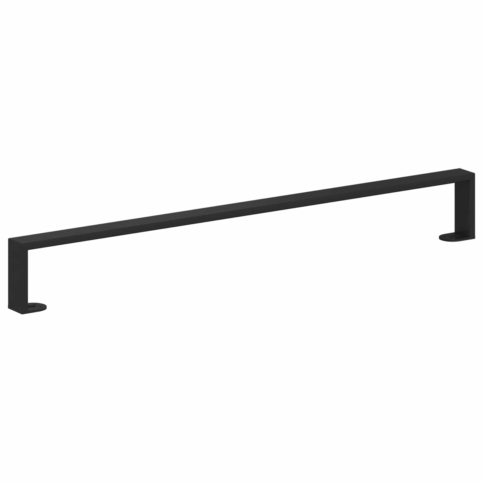 Piedini per mobili 2 pcs Nero 796 x 40,5 x 100 mm Ferro | homemem39