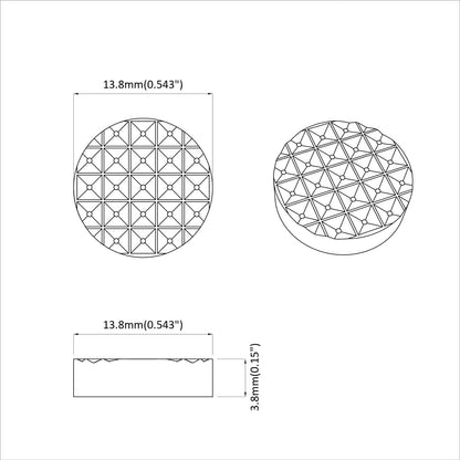 Pannelli per Piedi di Mobili 12 pcs Nero Ø 14 x 4 mm EVA | homemem39