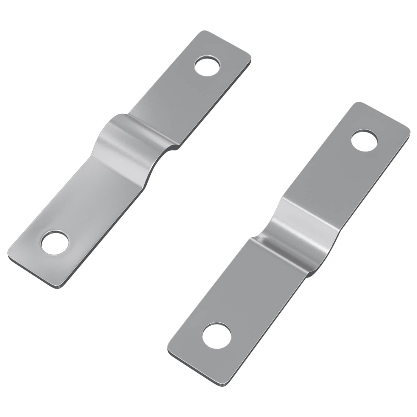 Piastra di impatto 2 pcs Argento 50 x 10 x 1,2 mm Ferro