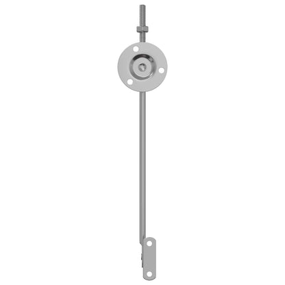 Cerniera a supporto per coperchio 2 pcs Argento Ferro | homemem39