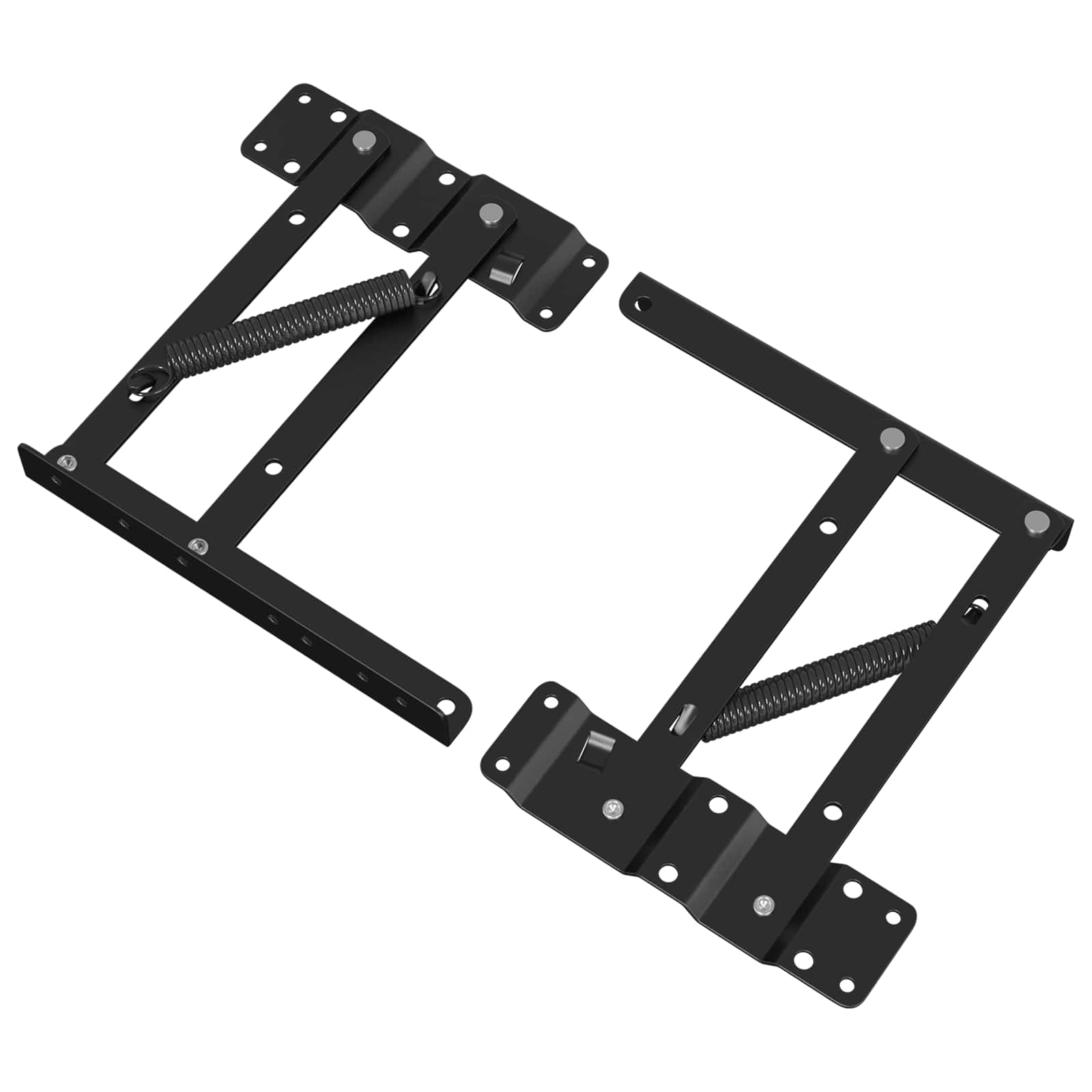 Meccanismo di Sollevamento per Letto 2 pcs Nero Ferro | homemem39