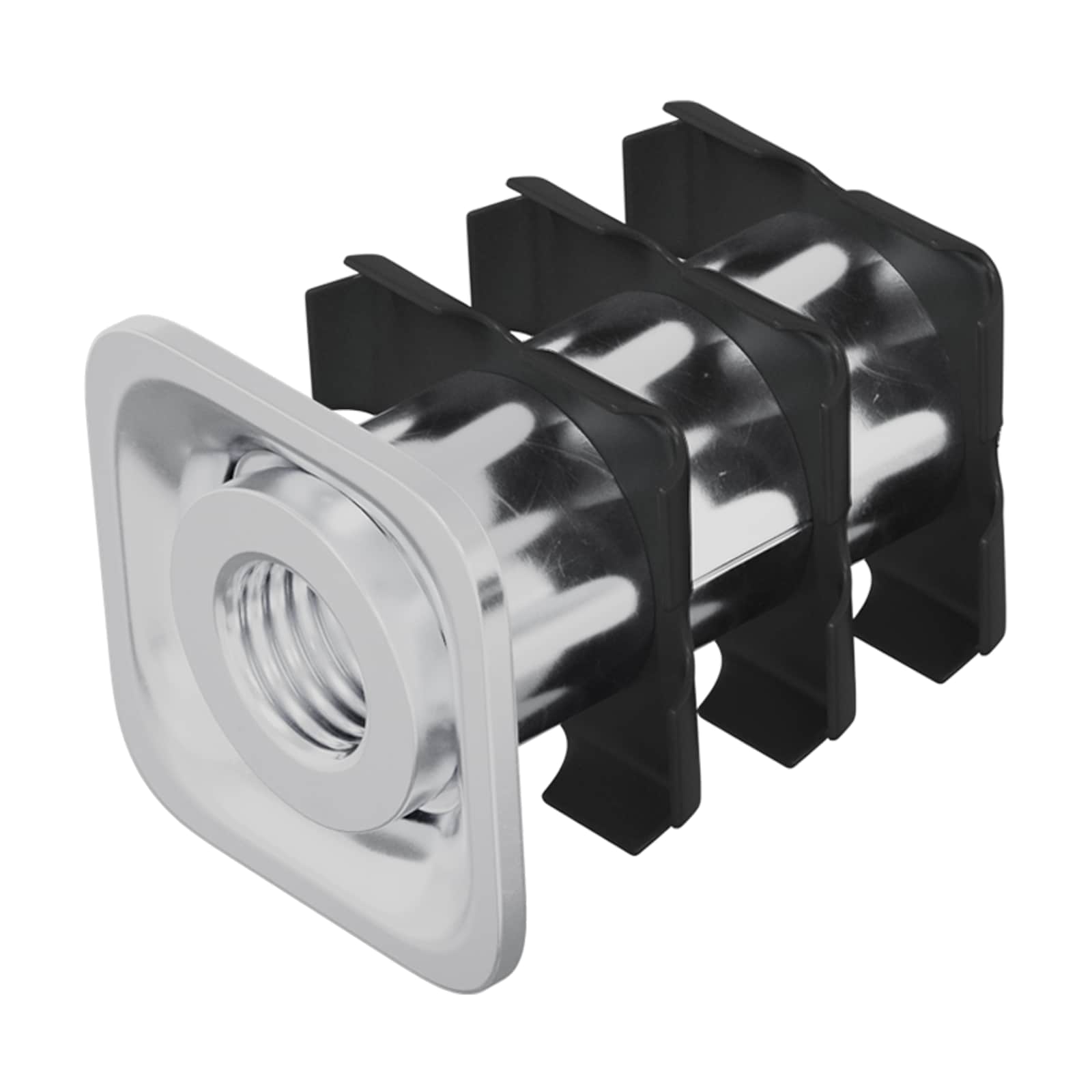 Inserto per tubo filettato 12 pcs Nero e Argento | homemem39