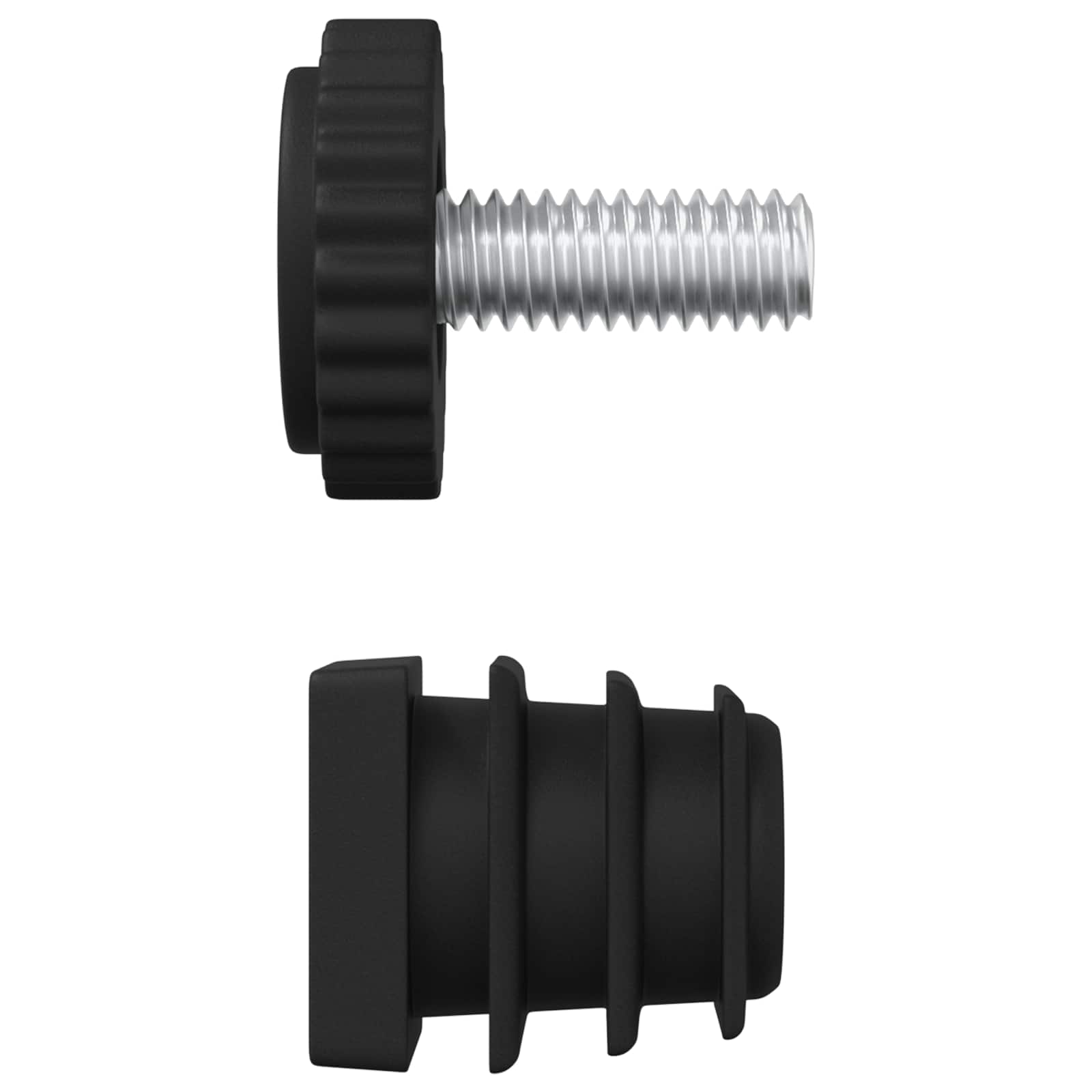 Livellatori per Mobili Regolabile 1895 pcs Nero PP | homemem39