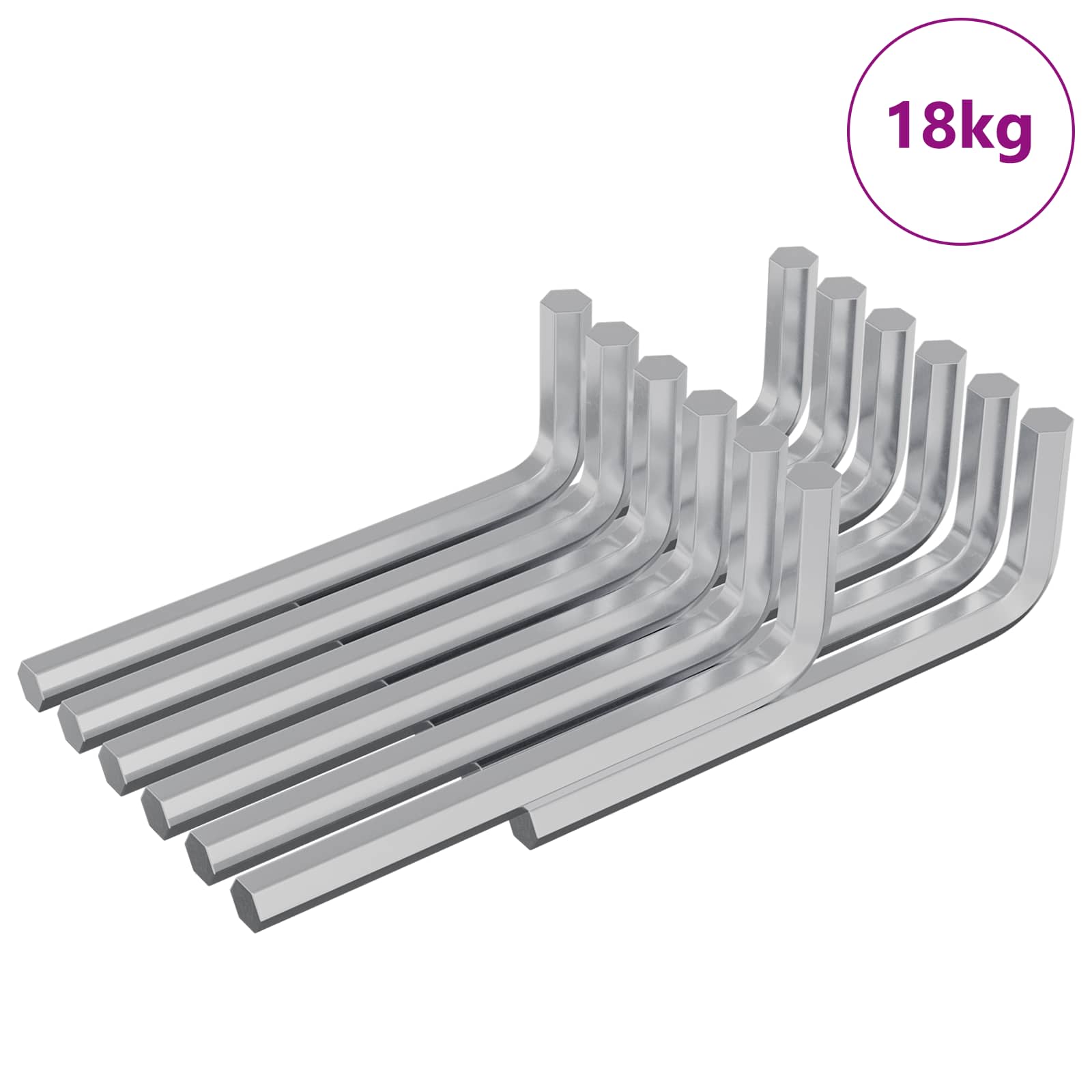 Chiave Esagonale 1800 pcs Argento 32 x 86 mm Acciaio | homemem39