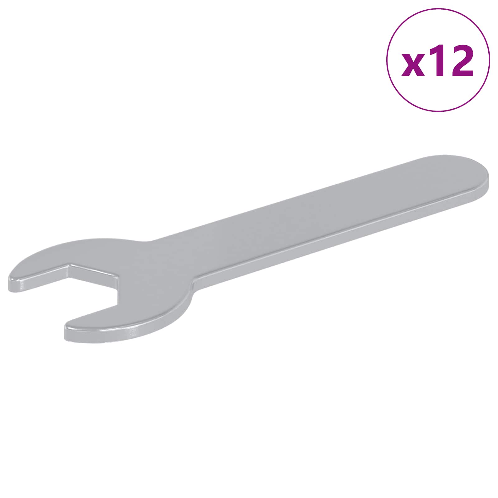 Chiave inglese 12 pcs Argento 13 mm Ferro | homemem39