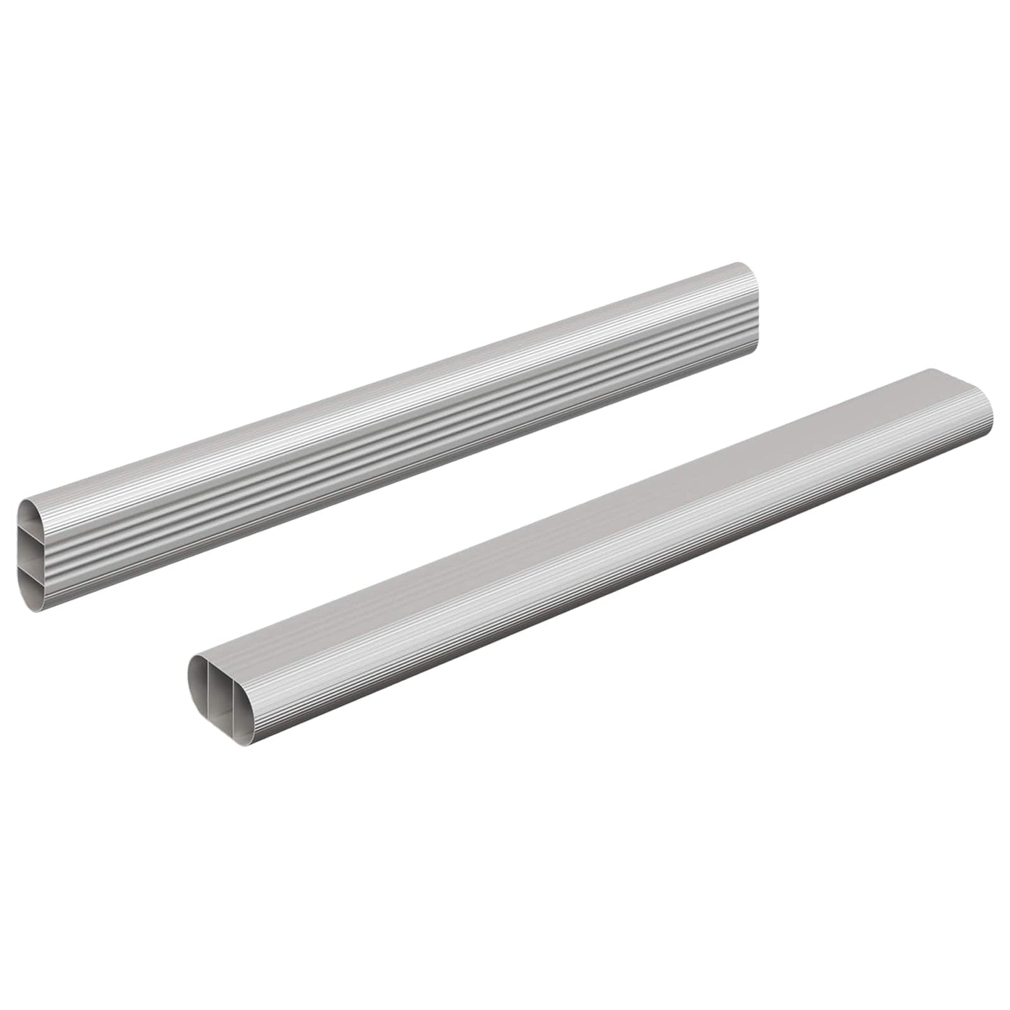 Asta per armadio 2 pcs Argento 264 x 15 x 29 mm | homemem39