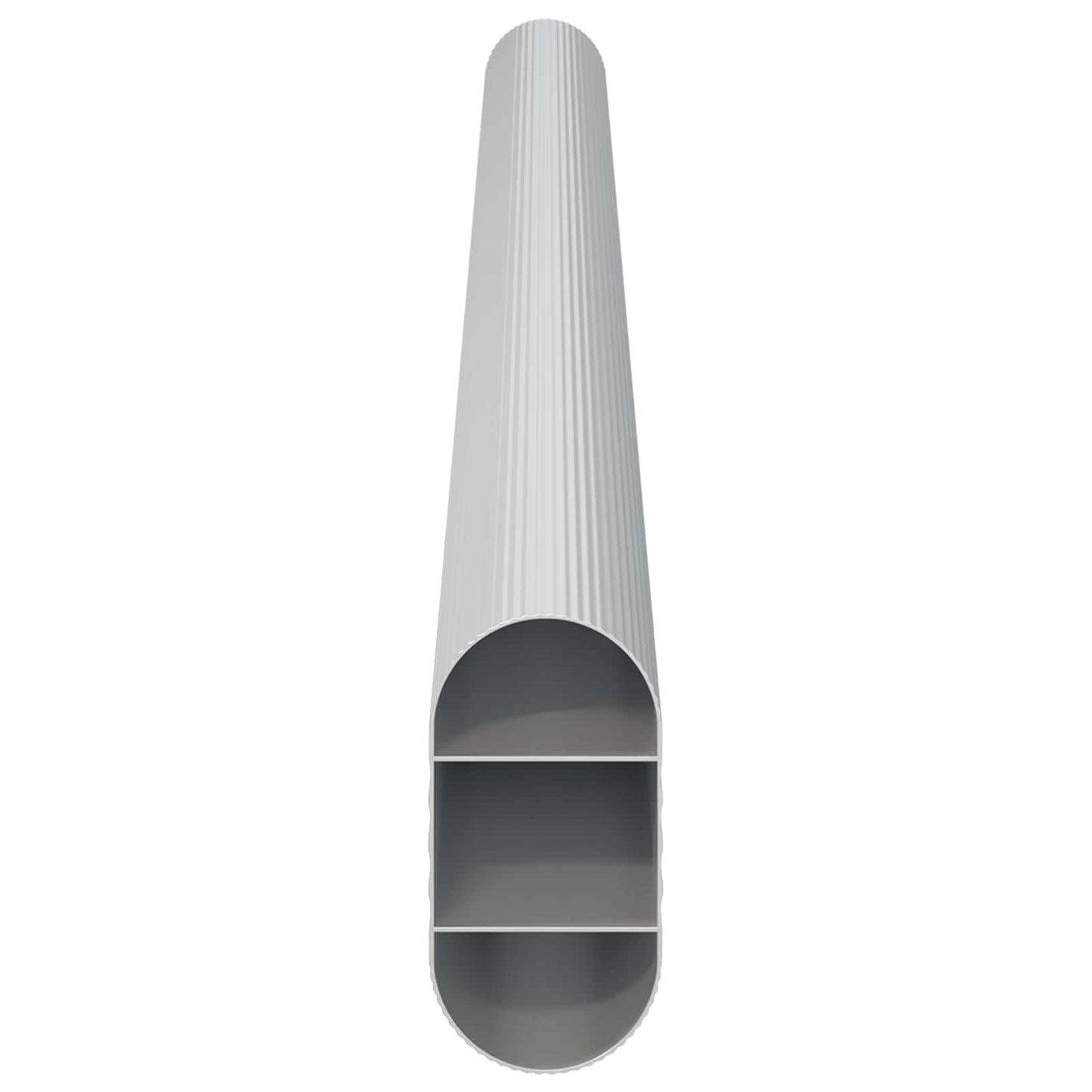 Asta per armadio 12 pcs Argento 264 x 15 x 29 mm