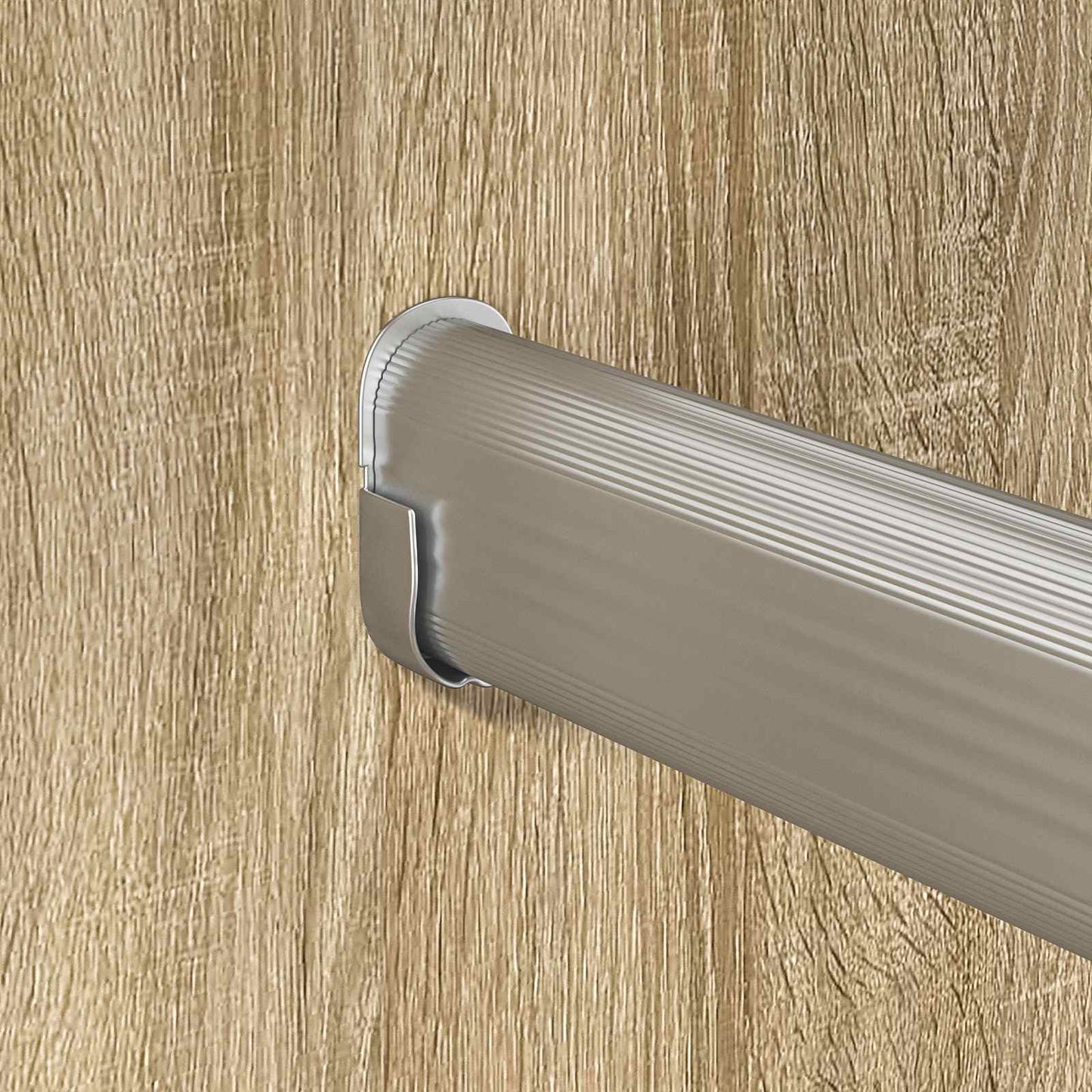 Asta per armadio 2 pcs Argento 316 x 15 x 29 mm | homemem39