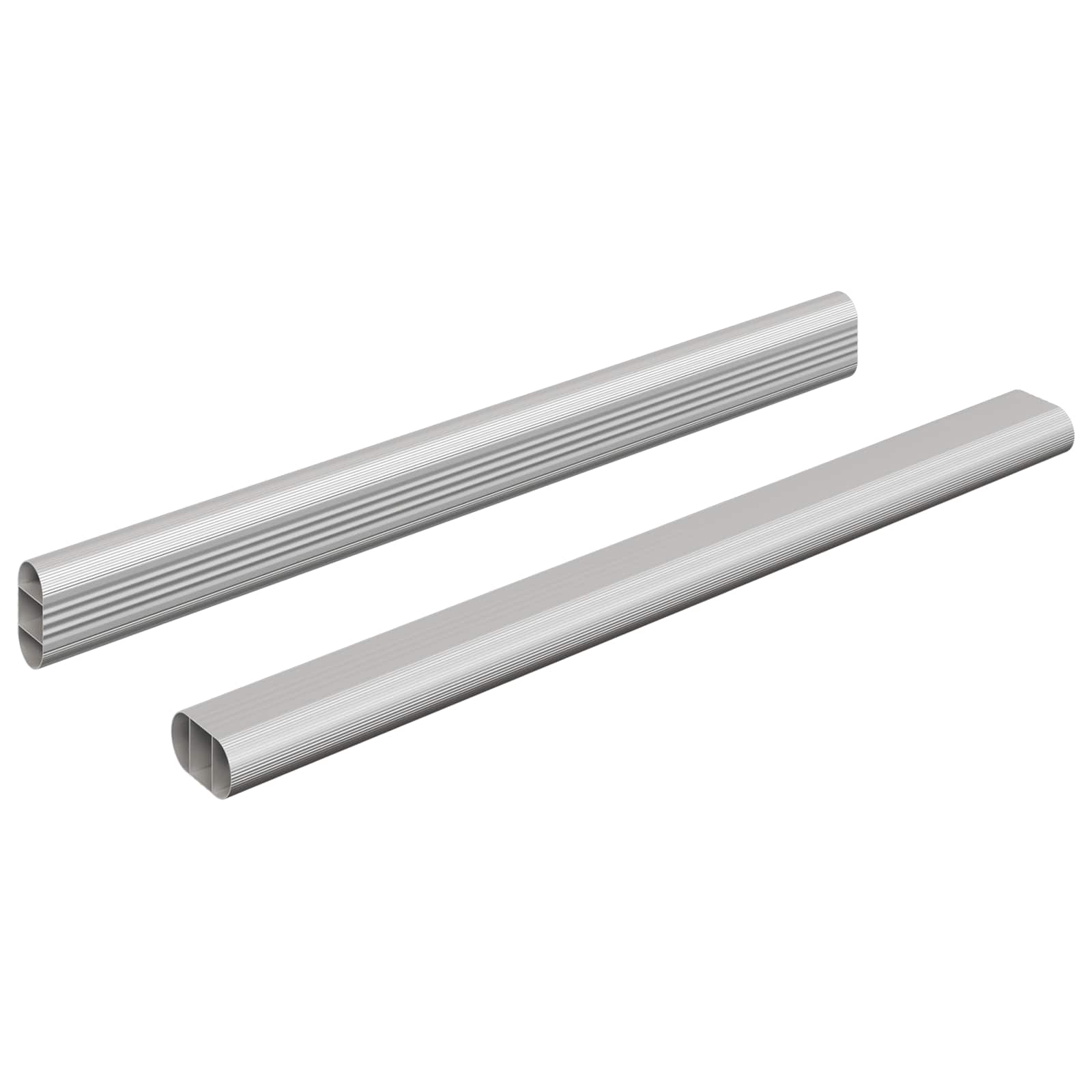 Asta per armadio 2 pcs Argento 316 x 15 x 29 mm | homemem39