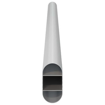 Asta per armadio 2 pcs Argento 371,5 x 15 x 29 mm | homemem39