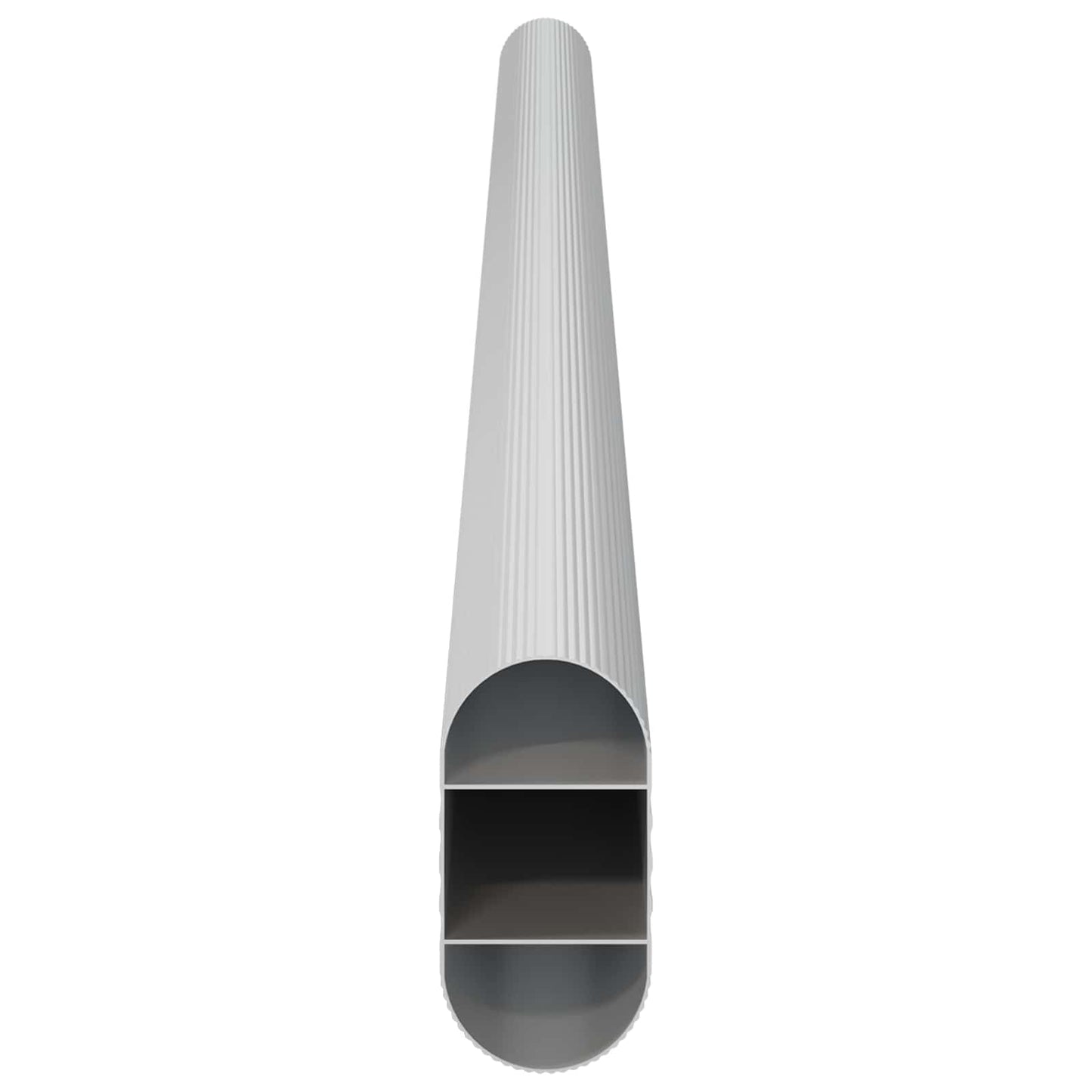 Asta per armadio 12 pcs Argento 371,5 x 15 x 29 mm | homemem39