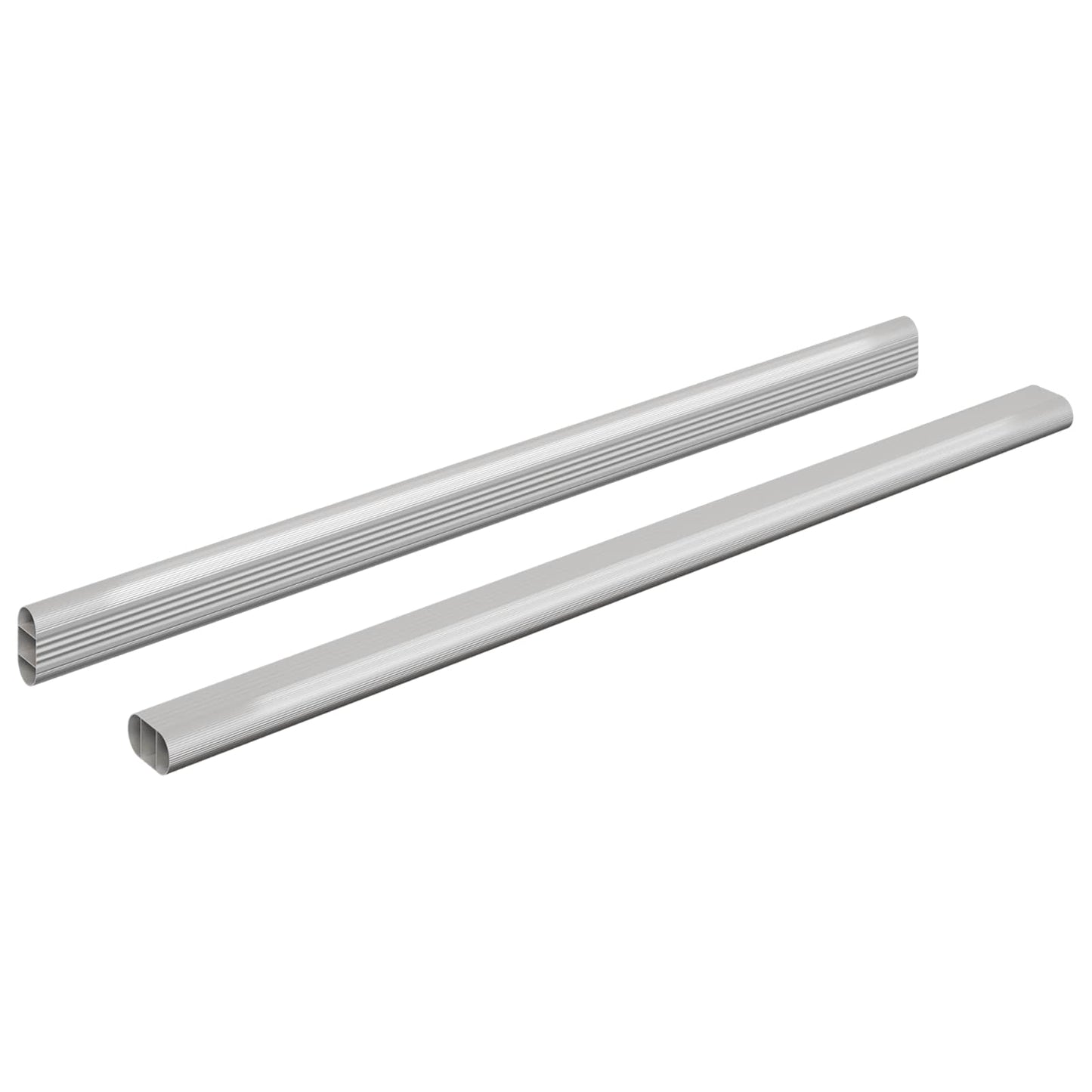 Asta per armadio 2 pcs Argento 472 x 15 x 29 mm | homemem39