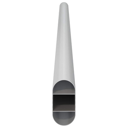 Asta per armadio 2 pcs Argento 472 x 15 x 29 mm | homemem39