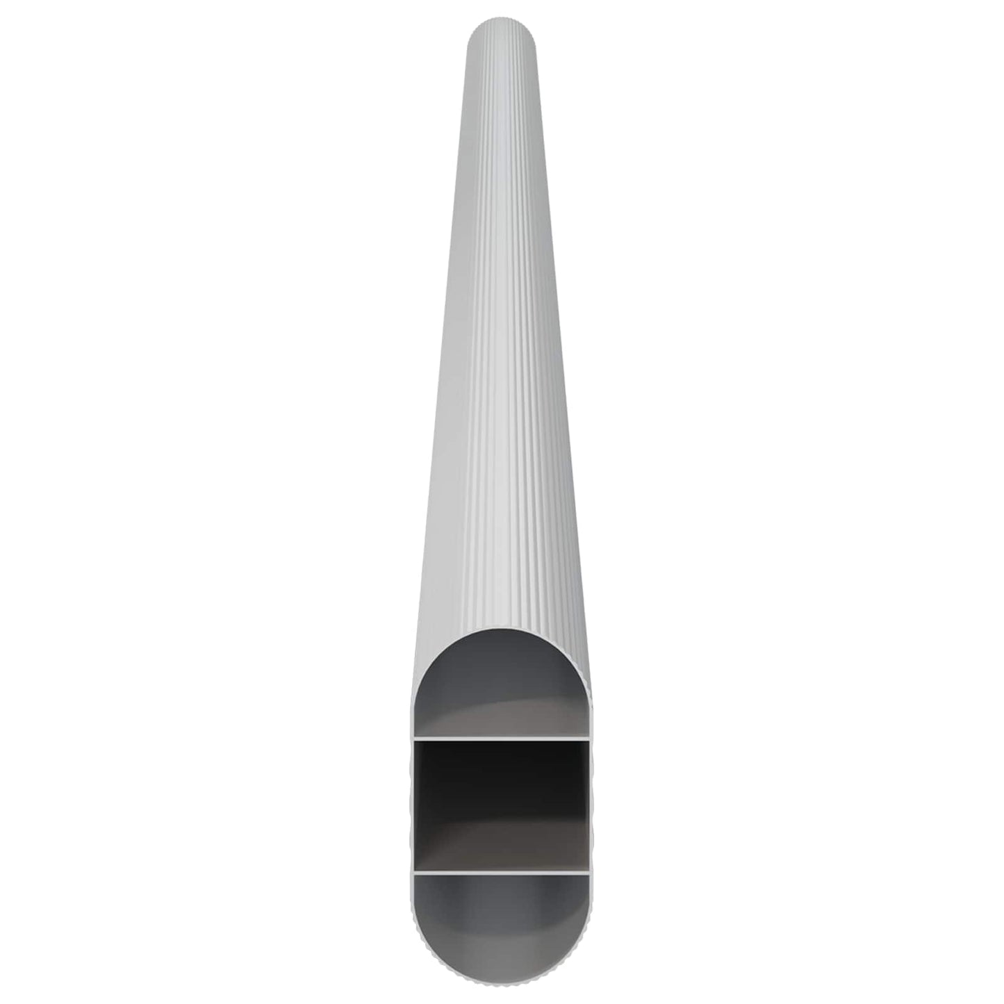Asta per armadio 12 pcs Argento 472 x 15 x 29 mm | homemem39