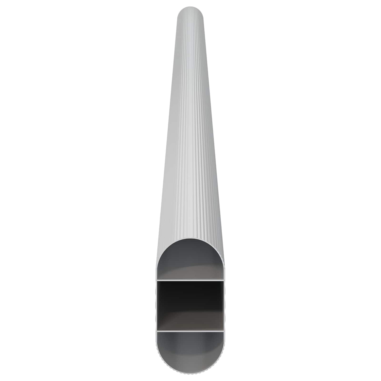 Asta per armadio 12 pcs Argento 472 x 15 x 29 mm | homemem39