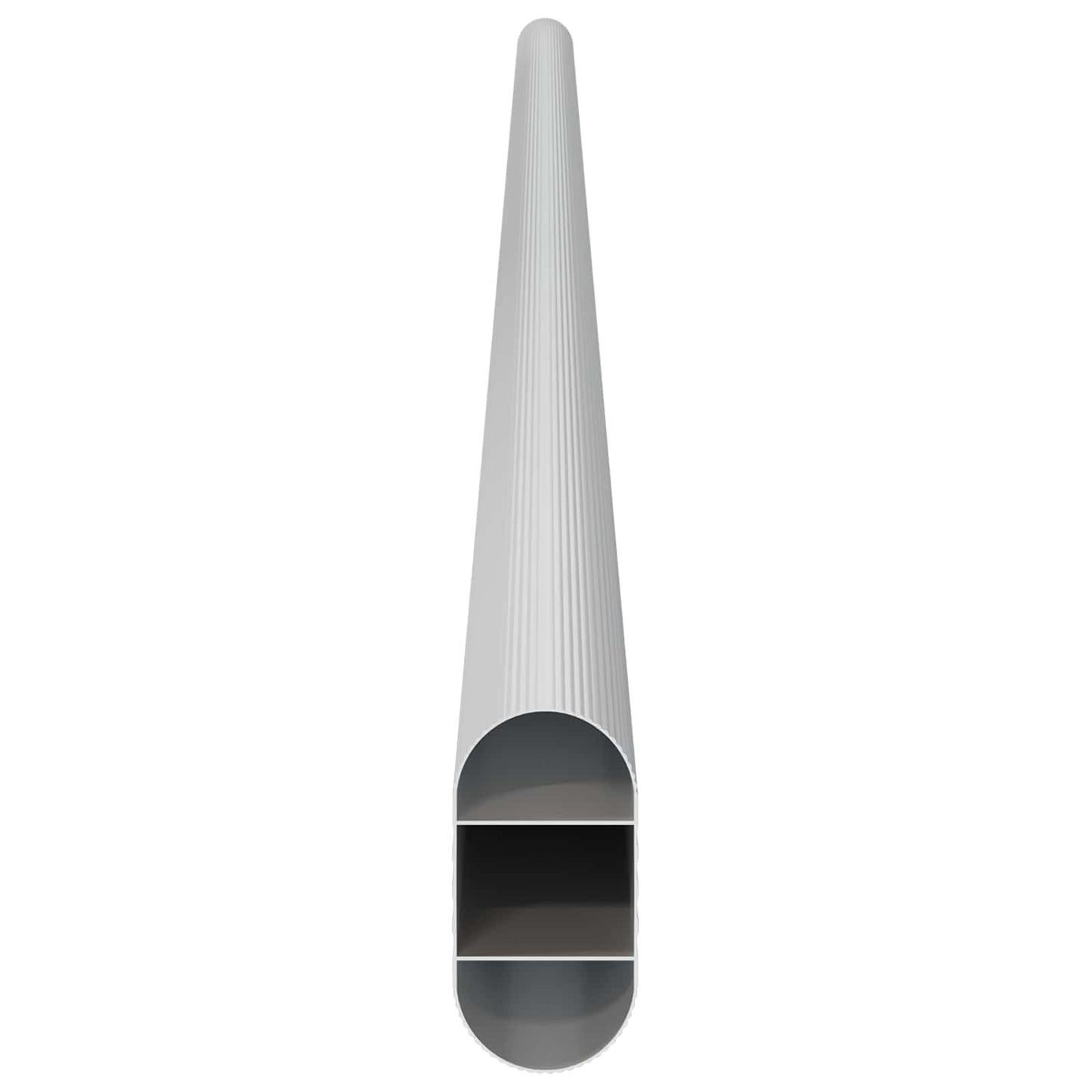 Asta per armadio 2 pcs Argento 664 x 15 x 29 mm